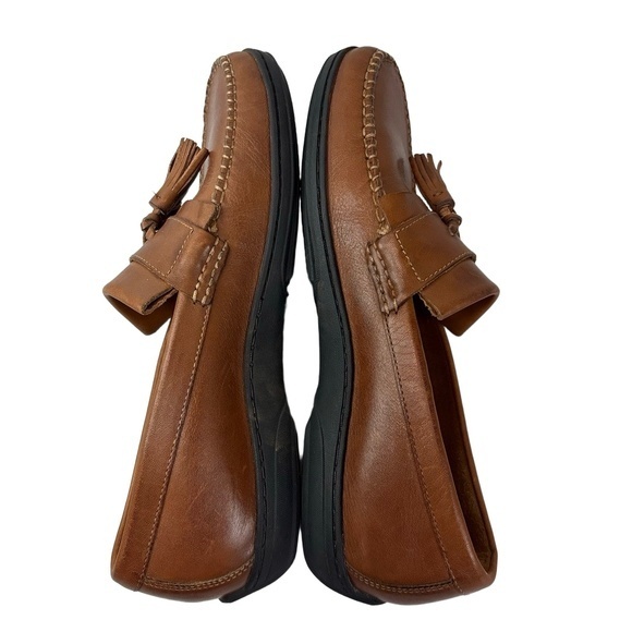 Cole Haan Mens Size 8.5M Brown Loafer Leather Tassel Slipon Dress Shoes Classic - Picture 6 of 8